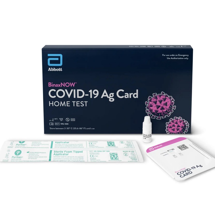 Abbot BinaxNOW Antigen SELF TEST Kit (2 Tests)